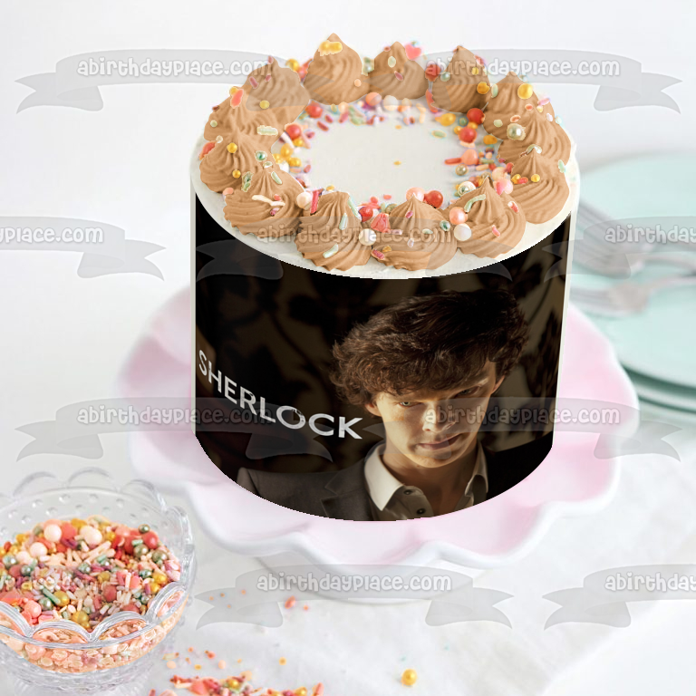 Sherlock Logo Sherlock Holmes Edible Cake Topper Image ABPID27127