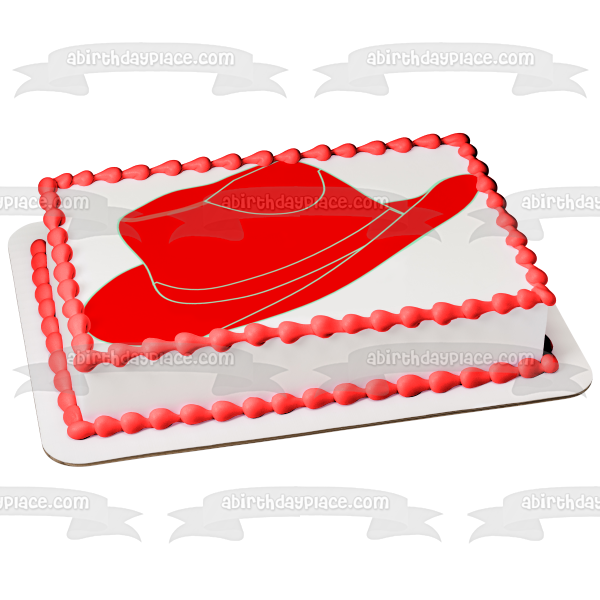 Red Cowboy Hat Edible Cake Topper Image ABPID27361