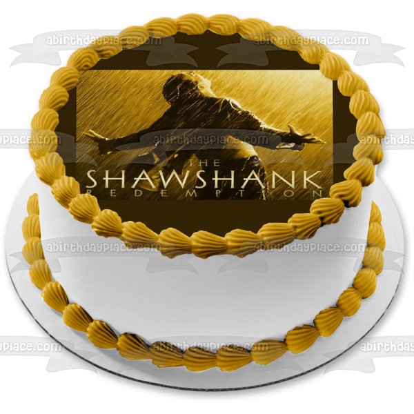 The Shawshank Redemption Andy Dufresne Raining Prison Escape Edible Cake Topper Image ABPID27139