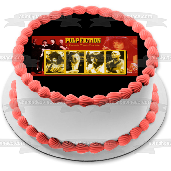 Imagen comestible para tarta de Pulp Fiction Vincent Jules Mia Wallace Butch ABPID27146 