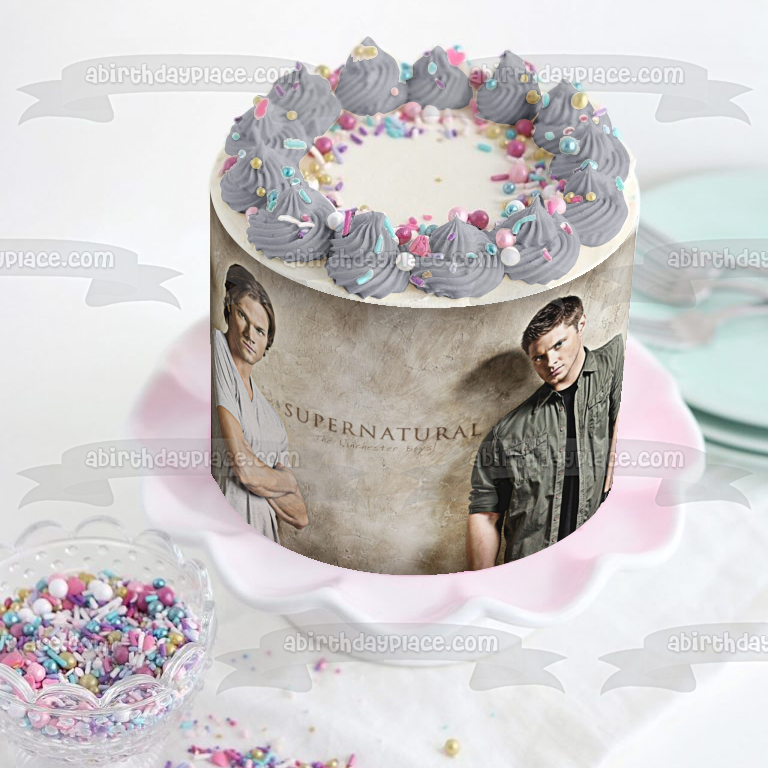 Imagen comestible para tarta sobrenatural Dean Winchester Sam Winchester ABPID27448 