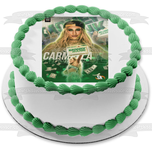 WWE World Wrestling Entertainment Carmella Michael Money In The Bank Imagen comestible para decoración de tarta ABPID27509 