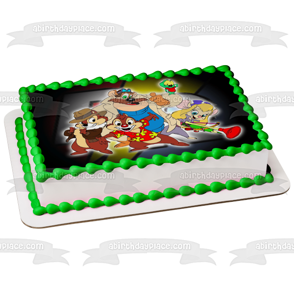 Cute Chip and Dale Christmas Cake - Between The Pages Blog