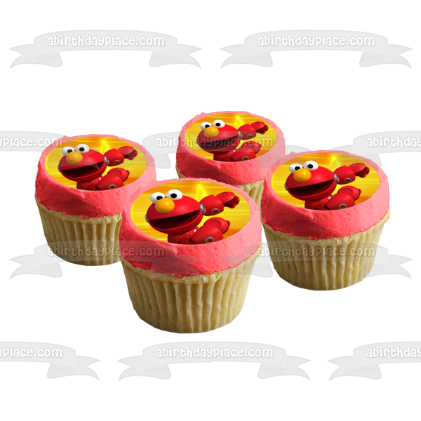 Sesame Street Mecha Builders Elmo Edible Cake Topper Image ABPID56297