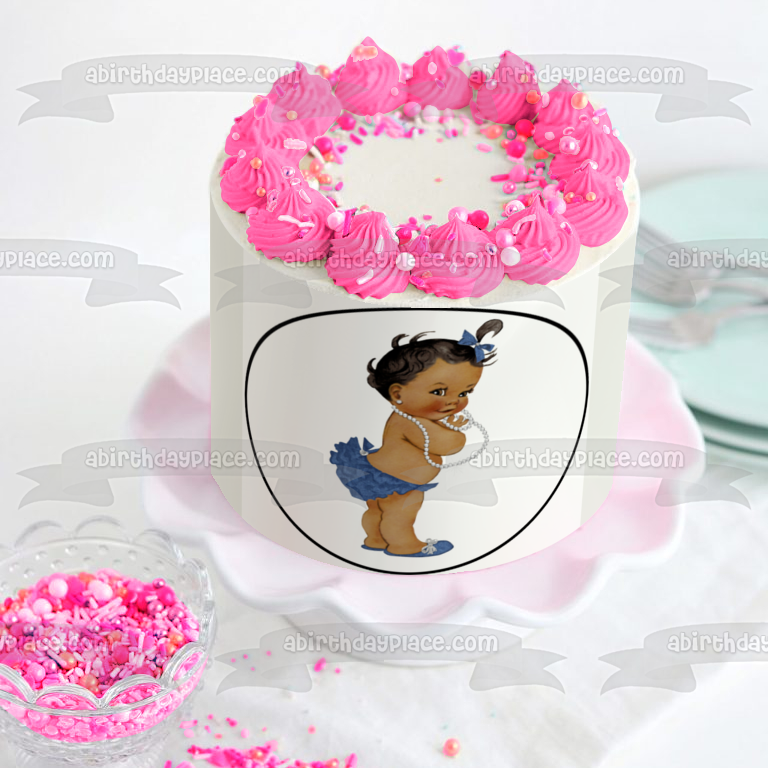 Little Princess Cupcake Cake Toppers African American Royal Themed Baby  Shower Birthday Party Decorations Supplies For Girl 24 PCS | forum.iktva.sa
