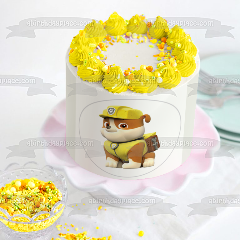 Imagen comestible para decoración de tarta con escombros de la Patrulla Canina sentado ABPID27277 