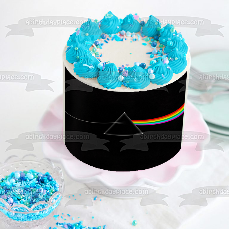 Imagen de decoración comestible para tarta con portada del álbum Pink Floyd The Dark Side of the Moon ABPID27299 