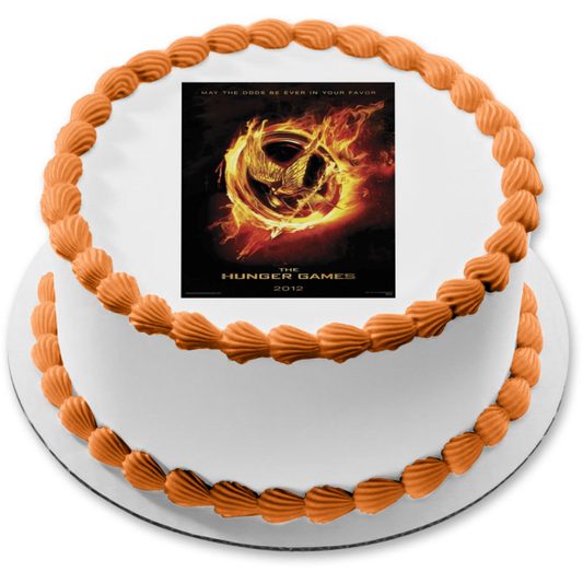 Póster de la película Los juegos del hambre Que las probabilidades estén siempre a tu favor Imagen comestible para decoración de tarta ABPID28018 