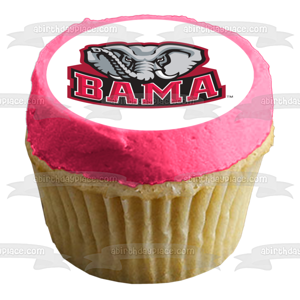 Alabama Crimson Tide Logo NCAA Edible Cake Topper Image ABPID49599