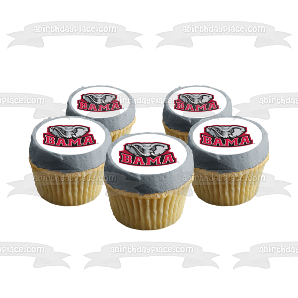 Alabama Crimson Tide Logo NCAA Edible Cake Topper Image ABPID49599