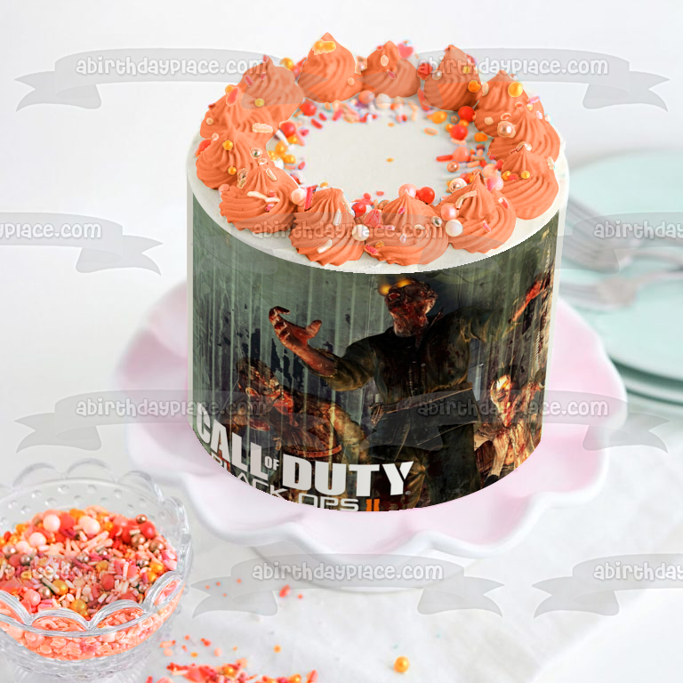 Imagen comestible para decoración de tarta de Call of Duty Black Ops 2 Zombies ABPID49852 