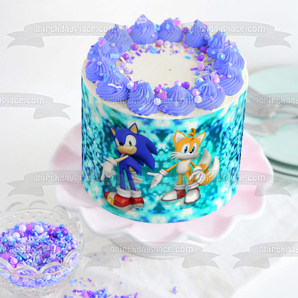 Sonic the Hedgehog Knuckles Edible Cake Topper Image ABPID49855