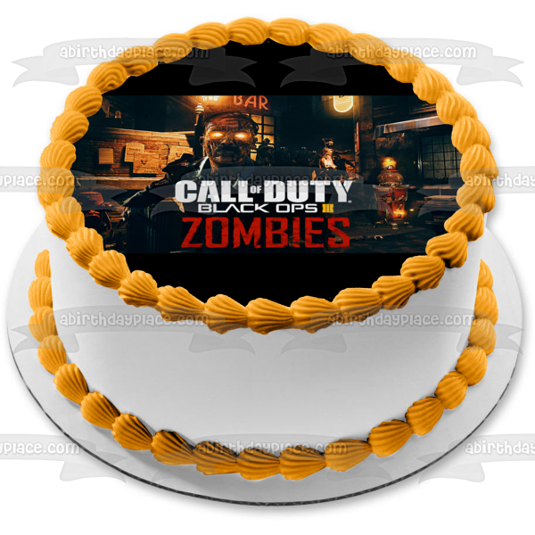 Imagen comestible para decoración de tarta de Call of Duty Black Ops 3 Zombies ABPID49708 