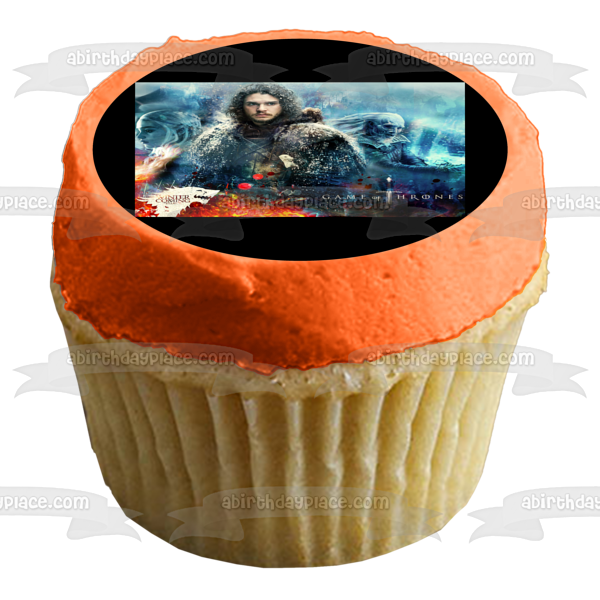 Imagen de decoración comestible para tarta de Juego de Tronos Jon Snow Winter Is Coming ABPID49918 