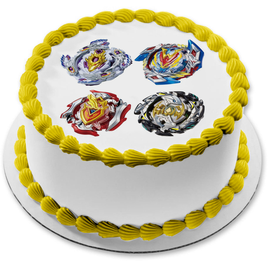 Beyblade Burst Aquiles Takaratomy Takara Tomy Adorno comestible para tarta Imagen ABPID50511 