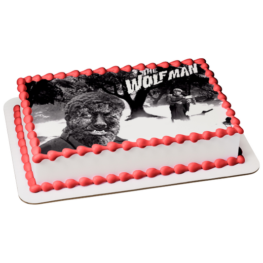 The Wolfman 1941 Black and White Lon Chaney Jr. Edible Cake Topper Image ABPID50343