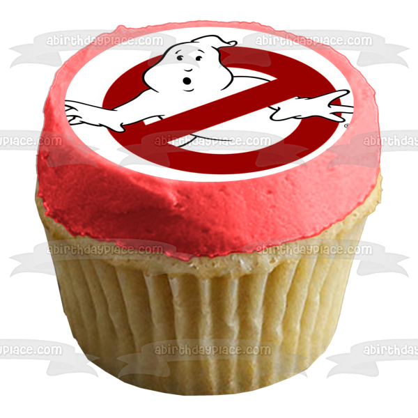 Imagen de decoración comestible para tarta fantasma a quién vas a llamar Ghostbusters ABPID50420 