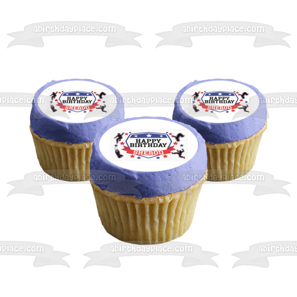 American Ninja Warrior Rojo Blanco Azul Negro Figuras Sin Borde Comestible Cake Topper Imagen ABPID50705 