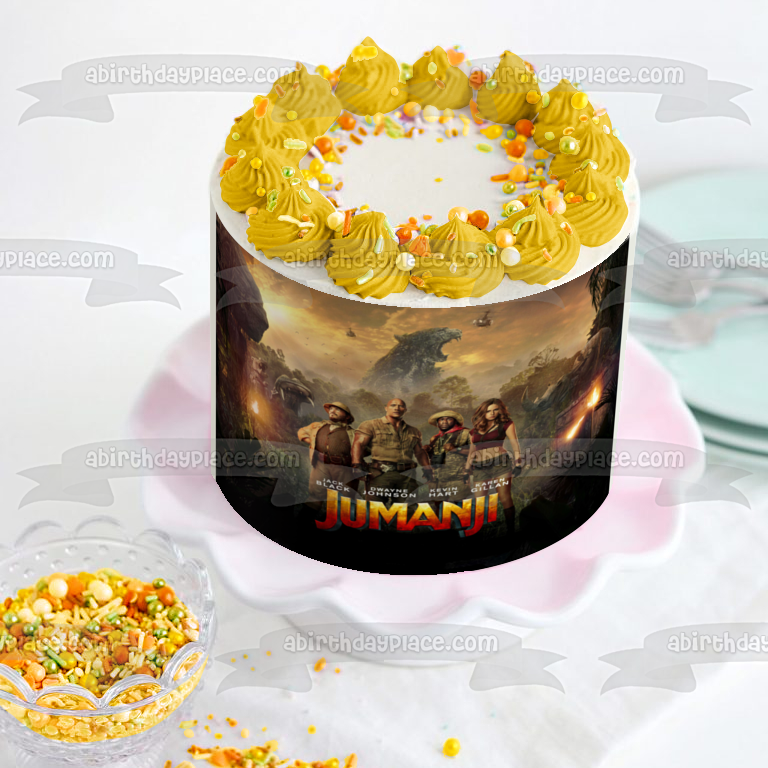 Póster de la película Jumanji, decoración comestible para tarta, imagen ABPID50491 