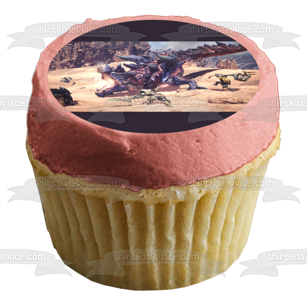 Monster Hunter Team Attack Edible Cake Topper Image ABPID50731