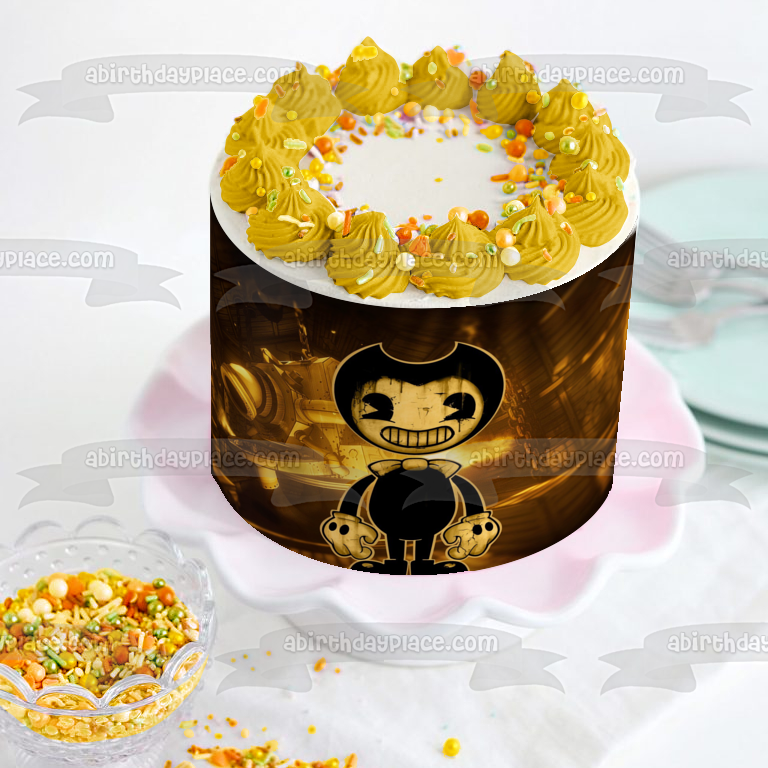 Bendy and the Ink Machine Humanoid Monster Bendy Edible Cake Topper Image ABPID50497