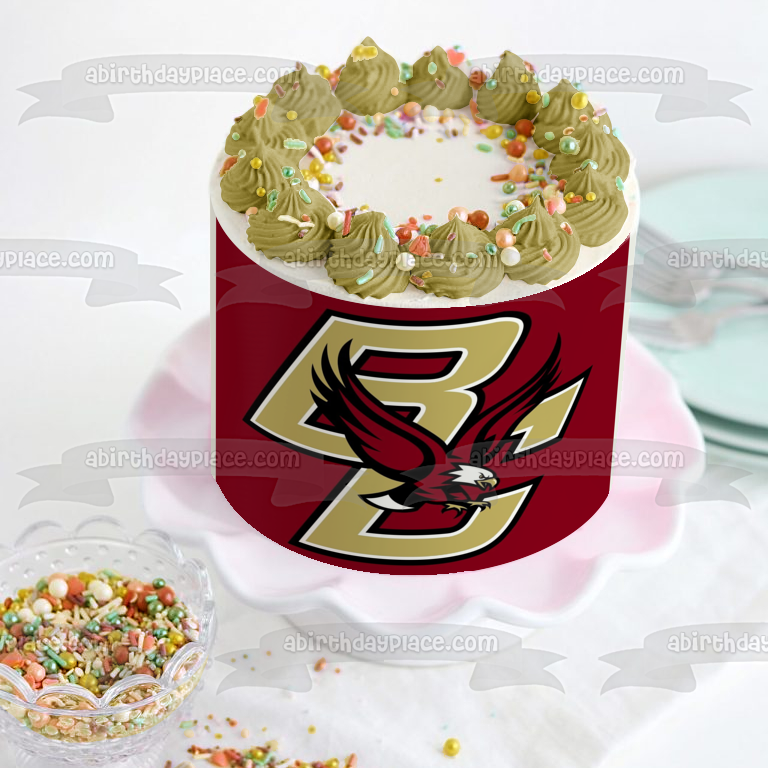 Imagen comestible para tarta con logotipo de Boston College Eagles NCAA College Sports ABPID51001 