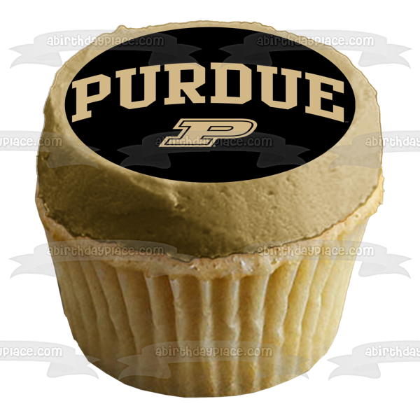 Imagen comestible para tarta con logotipo de Purdue University Boilermakers NCAA College Sports ABPID51005 