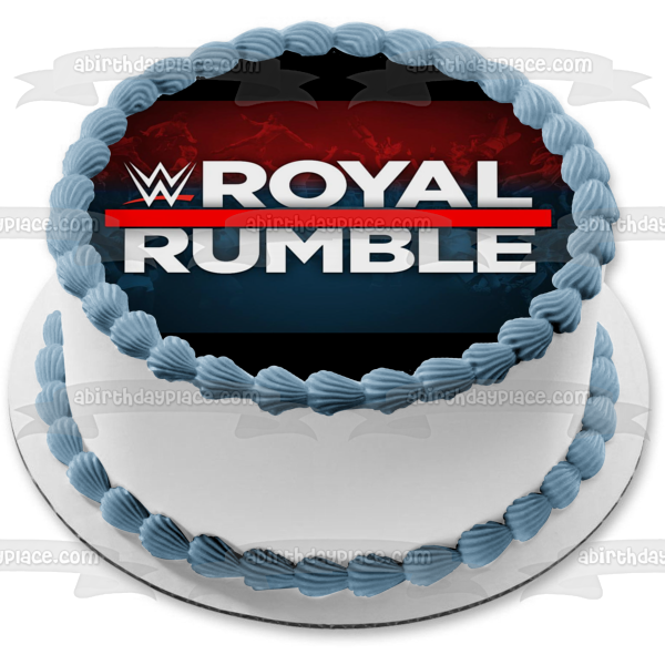 WWE Royal Rumble Logo Wrestling Edible Cake Topper Image ABPID50778