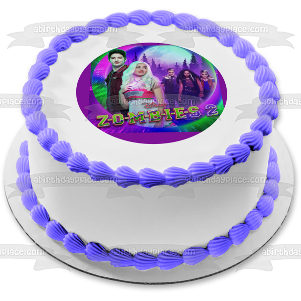 Imagen de decoración comestible para tarta de Disney Zombies 2 Zed Addison ABPID51030 