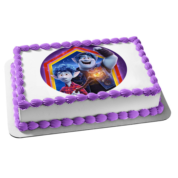 Adelante Ian Lightfoot Barley Lightfoot Disney Pixar decoración comestible para tarta imagen ABPID51052 