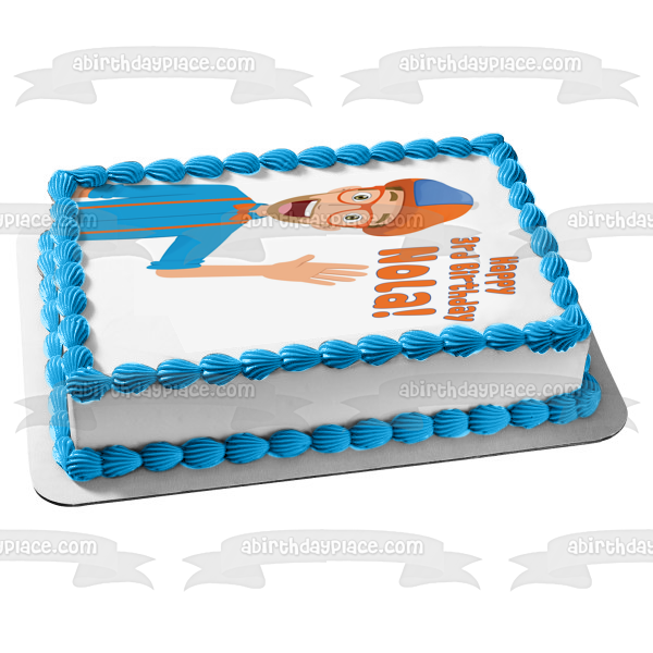 Blippi Youtube Youtuber Bowtie Edible Cake Topper Image ABPID50825 – A ...