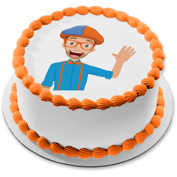 Blippi Youtube Youtuber Bowtie Imagen comestible para decoración de tarta ABPID50825 