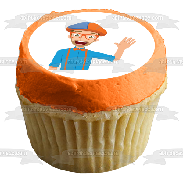 Blippi Youtube Youtuber Bowtie Imagen comestible para decoración de tarta ABPID50825 