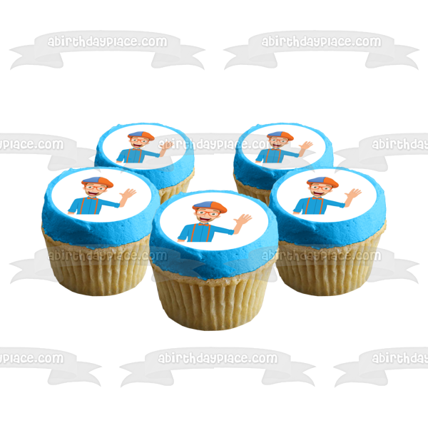 Blippi Youtube Youtuber Bowtie Imagen comestible para decoración de tarta ABPID50825 