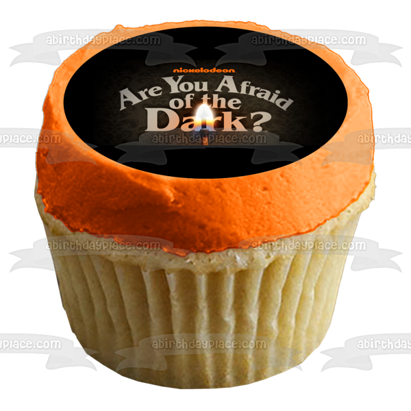 Are You Afraid of the Dark Nickelodeon Lit Match Black Background Edible Cake Topper Image ABPID51060