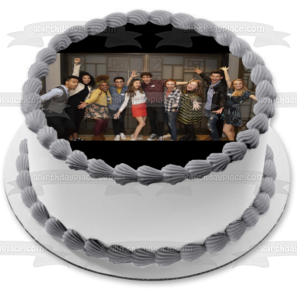 Disney High School Musical: The Musical the Series Rickey Nini Miss Jenn Gina E.J. Kourtney Ashlyn Carlos Big Red Mr. Mazzara Edible Cake Topper Image ABPID50853