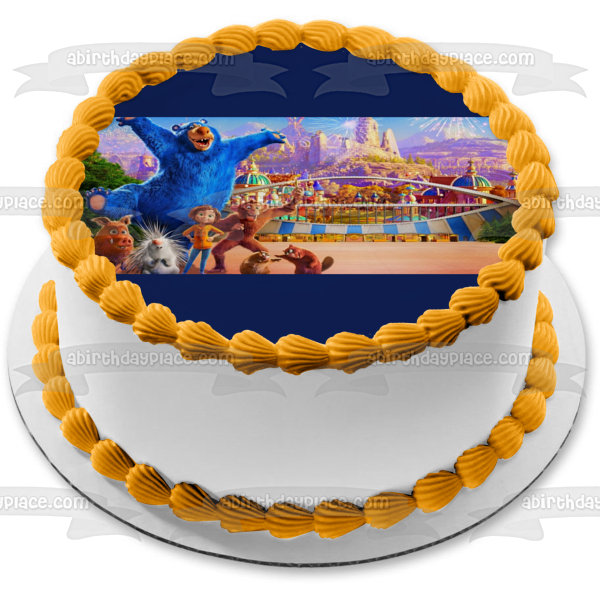 Wonder Park June Bailey Boomer Gus Gretta Peanut Cooper Steve Amusement Park Fireworks Edible Cake Topper Image ABPID51108