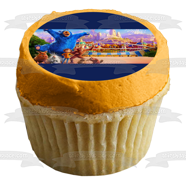 Wonder Park June Bailey Boomer Gus Gretta Peanut Cooper Steve Parque de atracciones Fuegos artificiales Adorno comestible para tarta Imagen ABPID51108 