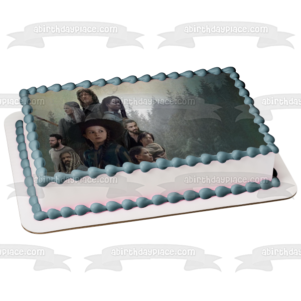 The Walking Dead Season 10 Carol Darryl Dixon Judith Jesus Michonne Aaron Ezekiel Eugine Edible Cake Topper Image ABPID51119