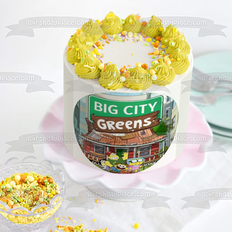 Imagen comestible para tarta de Big City Greens Cricket Tilly Bill Gramma ABPID50930 