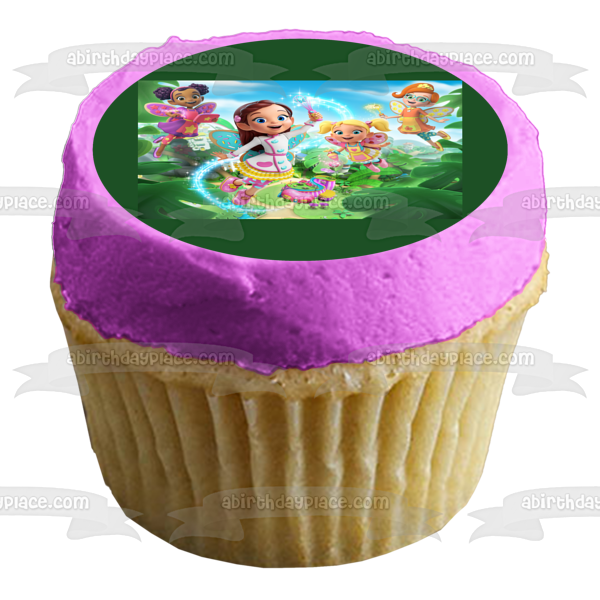 Butterbean's Cafe Butterbean Poppy Dazzle Cricket Fairies Puddlebrook Adorno comestible para tarta Imagen ABPID50937 