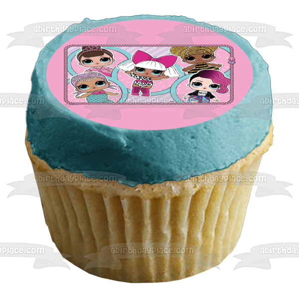 LOL Surprise Queen Bee Rocker Splash Queen Fancy Diva Decoración comestible para tarta Imagen ABPID50954 