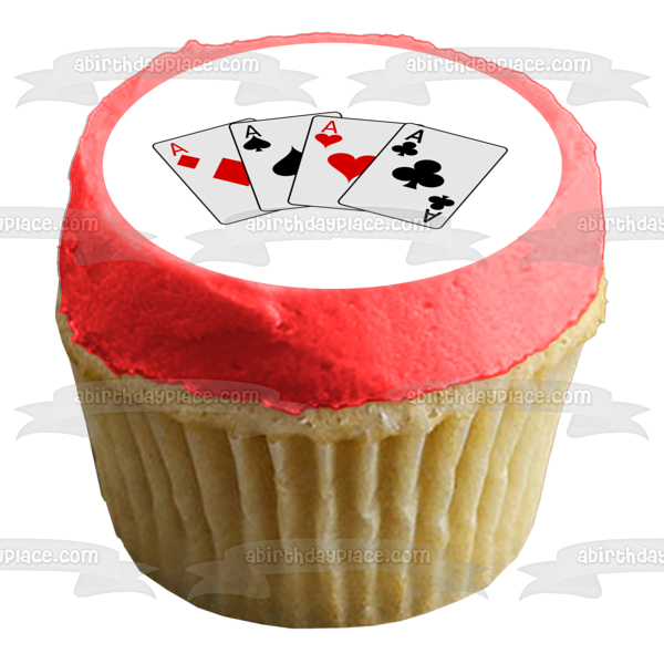 Naipes All Aces Casino Imagen comestible para decoración de tarta ABPID51176 