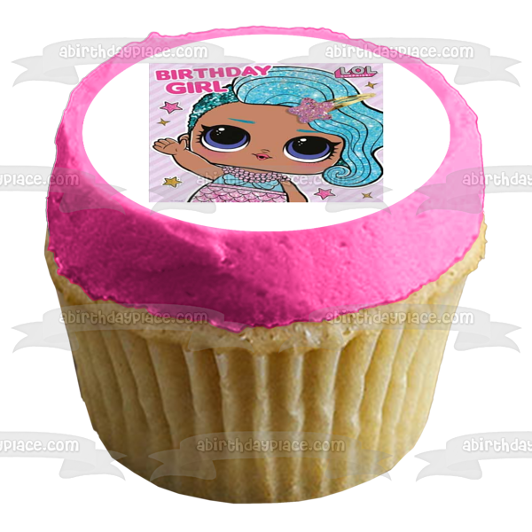 Imagen comestible para tarta LOL Surprise Splash Queen Birthday Girl ABPID50980 