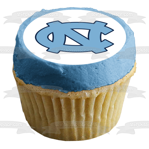 Imagen comestible para tarta con logotipo de Tar Heels de la Universidad Estatal de Carolina del Norte ABPID50995 