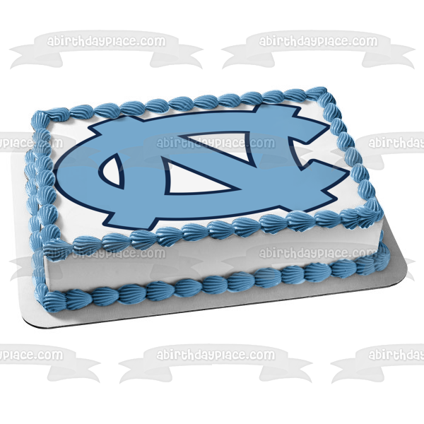 Imagen comestible para tarta con logotipo de Tar Heels de la Universidad Estatal de Carolina del Norte ABPID50995 