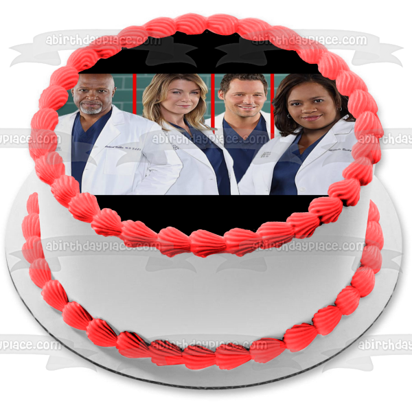 Anatomía de Grey Temporada 17 Richard Webber Meredith Gray Alex Karev Miranda Bailey Adorno comestible para tarta Imagen ABPID51191 