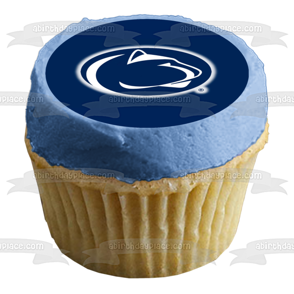 Imagen comestible para tarta con logotipo de Nittany Lion de la Universidad de Penn State, NCAA, deportes universitarios, imagen ABPID50998 