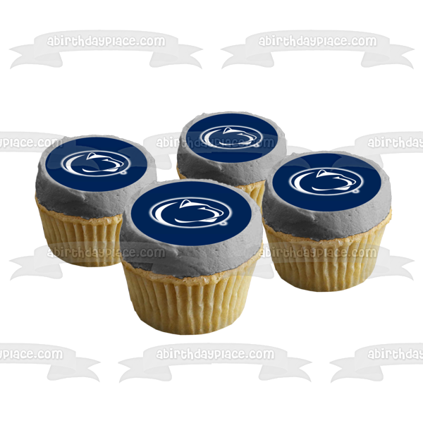 Imagen comestible para tarta con logotipo de Nittany Lion de la Universidad de Penn State, NCAA, deportes universitarios, imagen ABPID50998 