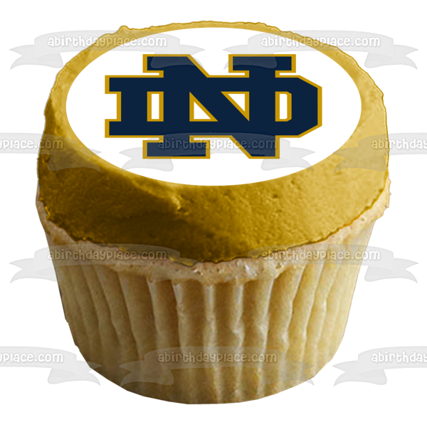 Imagen comestible para tarta con logotipo irlandés de la Universidad de Notre Dame Fighting NCAA College Sports ABPID50999 